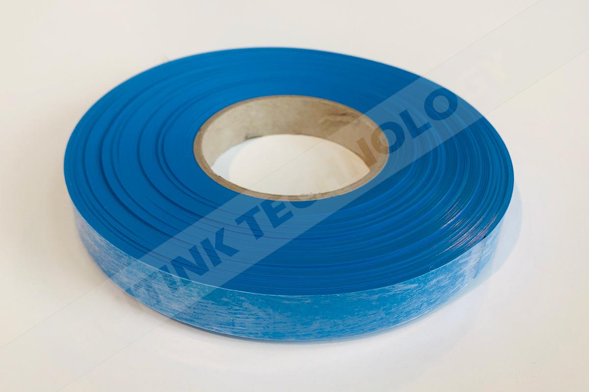 PVC folie 0,5 mm blauw (code 0150); 20 mm breed